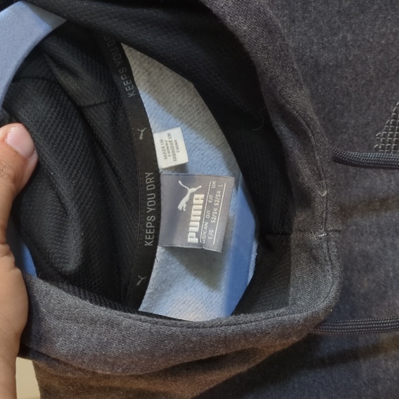 Puma Grey Large Hoodie - Picture 3 of 4